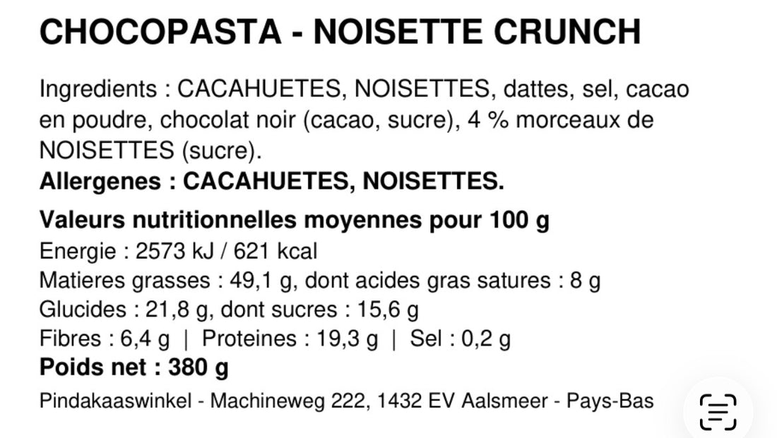 Chocopasta Noisette Crunch – 380 g