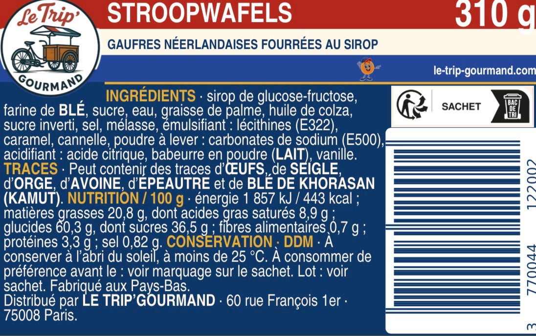 Pack de 3 sachets – 30 stroopwafels